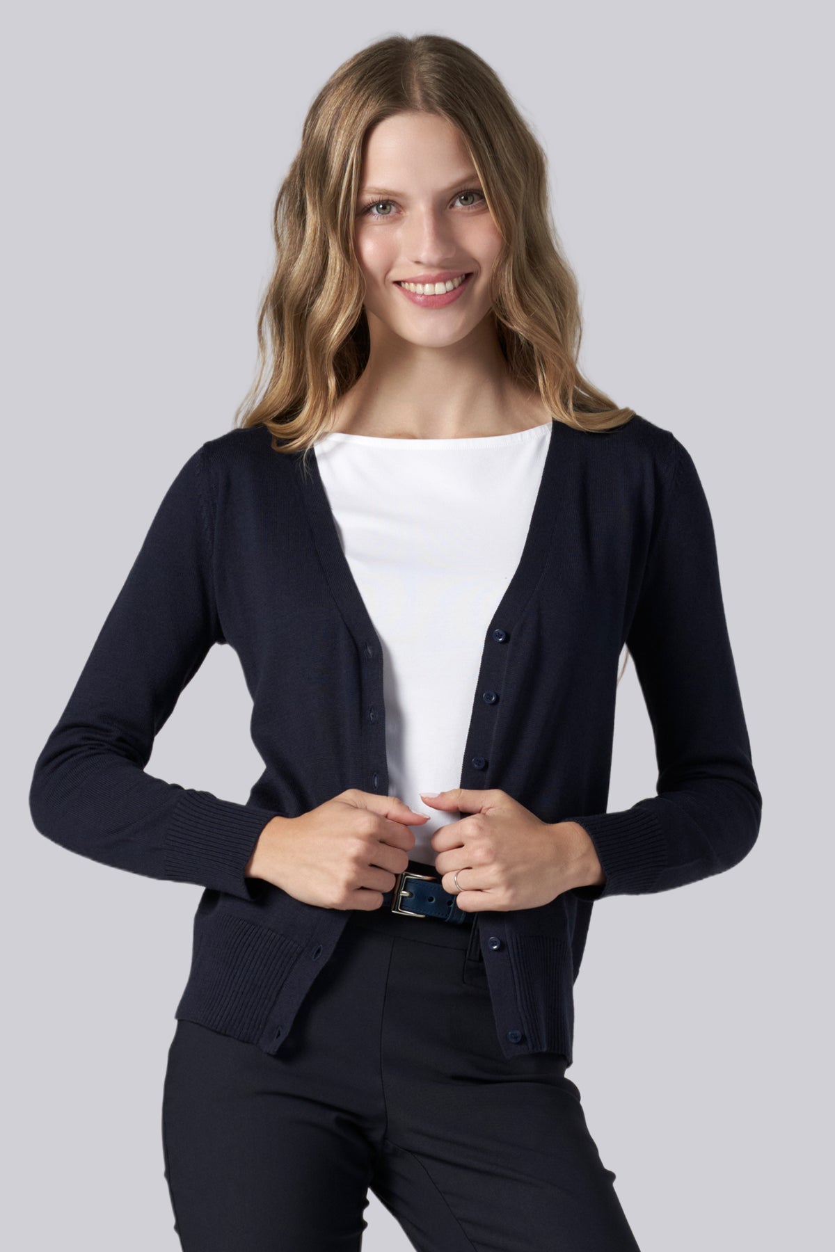 Ladies Fitted Cardigan