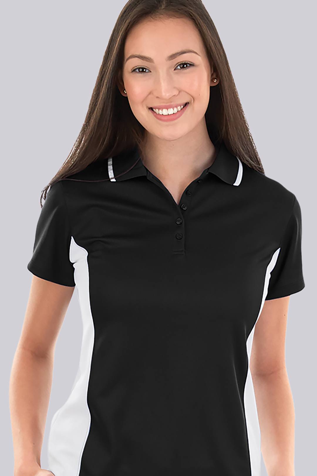 Ladies Color Blocked Polo