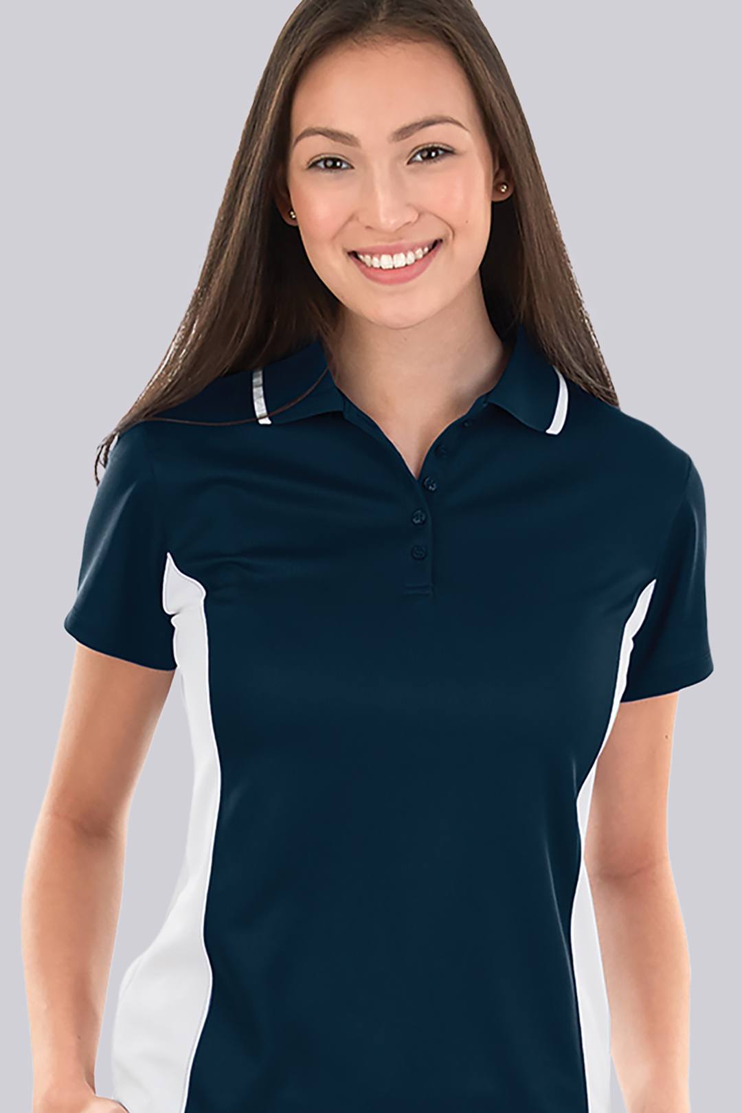 Ladies Color Blocked Polo