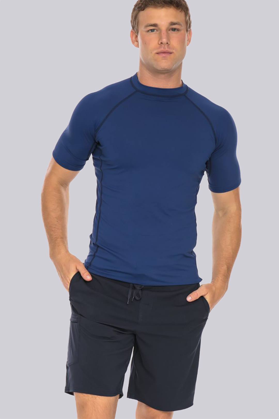Mens Short Sleeve Rash Guard